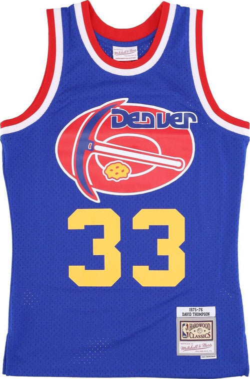 MITCHELL-&-NESS-Canotta-Basket-Uomo-Nba-Dark-Jersey-Hardwood-Classics-No-33-Thompson-1975-76-Dennug-Original-Team-Colors-da-uomo