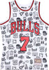 MITCHELL-&amp;-NESS-Canotta-Basket-Uomo-Nba-Doodle-Swingman-Jersey-Hardwood-Classics-No-7-Toni-Kukoc-1997-98-Chibul-White/original-Team-Colors-da-uomo