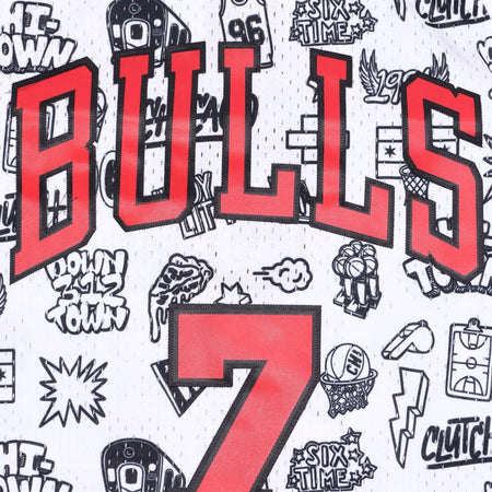 MITCHELL-&amp;-NESS-Canotta-Basket-Uomo-Nba-Doodle-Swingman-Jersey-Hardwood-Classics-No-7-Toni-Kukoc-1997-98-Chibul-White/original-Team-Colors-da-uomo