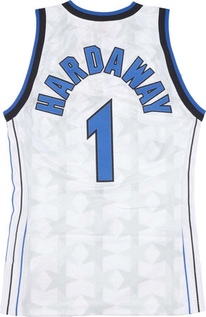 MITCHELL-&amp;-NESS-Canotta-Basket-Uomo-Nba-Home-Jersey-1998-No-1-Anfernee-Hardaway-Orlmag-White-da-uomo