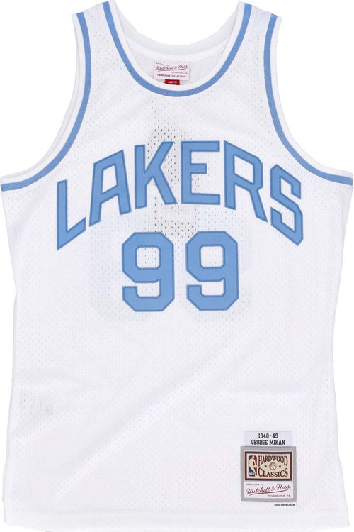 MITCHELL-&-NESS-Canotta-Basket-Uomo-Nba-Home-Jersey-Hardwood-Classics-No-99-George-Mikan-1948-49-Minlak-White/original-Team-Colors-da-uomo