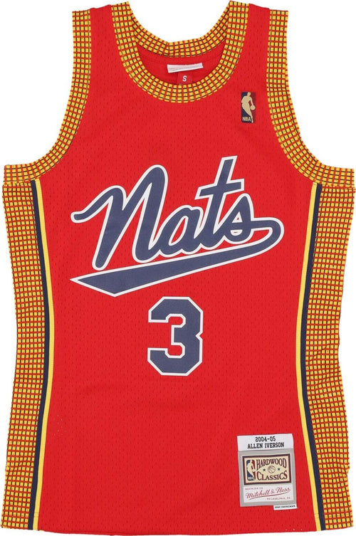 MITCHELL-&-NESS-Canotta-Basket-Uomo-Nba-Hwc-Jersey-2004-No-3-Allen-Iverson-Phi76e-Red-da-uomo