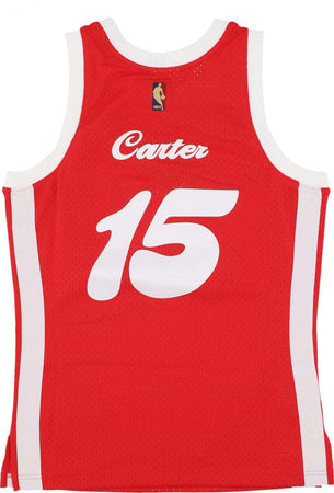MITCHELL-&amp;-NESS-Canotta-Basket-Uomo-Nba-Hwc-Jersey-2015-No-15-Vince-Carter-Memgri-Red-da-uomo