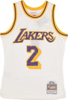 MITCHELL-&-NESS-Canotta-Basket-Uomo-Nba-Off-White-Team-Color-Swingman-Jersey-Hardwood-Classics-1996-No-2-Derek-Fisher-Loslak-Off-White-da-uomo
