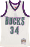 MITCHELL-&-NESS-Canotta-Basket-Uomo-Nba-Off-White-Team-Color-Swingman-Jersey-Hardwood-Classics-1996-No-34-Ray-Allen-Milbuc-Off-White-da-uomo