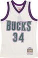 MITCHELL-&-NESS-Canotta-Basket-Uomo-Nba-Off-White-Team-Color-Swingman-Jersey-Hardwood-Classics-1996-No-34-Ray-Allen-Milbuc-Off-White-da-uomo
