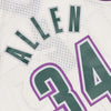 MITCHELL-&-NESS-Canotta-Basket-Uomo-Nba-Off-White-Team-Color-Swingman-Jersey-Hardwood-Classics-1996-No-34-Ray-Allen-Milbuc-Off-White-da-uomo