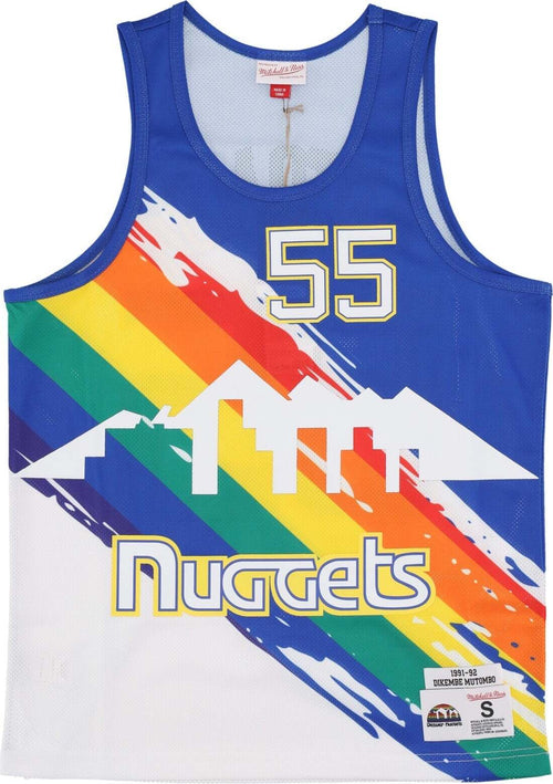 MITCHELL-&-NESS-Canotta-Basket-Uomo-Nba-Paint-Brush-Mesh-Tank-No-55-Dikembe-Mutombo-Dennug-Multi/white-da-uomo