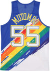 MITCHELL-&-NESS-Canotta-Basket-Uomo-Nba-Paint-Brush-Mesh-Tank-No-55-Dikembe-Mutombo-Dennug-Multi/white-da-uomo