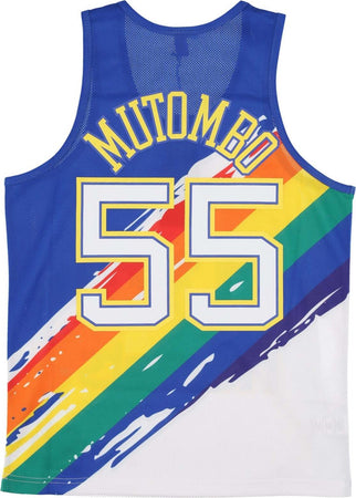MITCHELL-&amp;-NESS-Canotta-Basket-Uomo-Nba-Paint-Brush-Mesh-Tank-No-55-Dikembe-Mutombo-Dennug-Multi/white-da-uomo