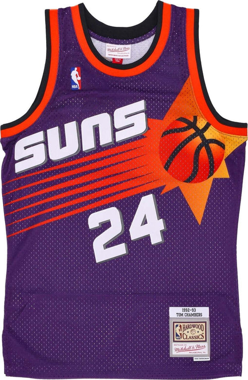MITCHELL-&-NESS-Canotta-Basket-Uomo-Nba-Road-Jersey-Hardwood-Classics-No-24-Tom-Chambers-1992-93-Phosun-Purple-da-uomo