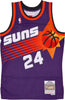 MITCHELL-&amp;-NESS-Canotta-Basket-Uomo-Nba-Road-Jersey-Hardwood-Classics-No-24-Tom-Chambers-1992-93-Phosun-Purple-da-uomo