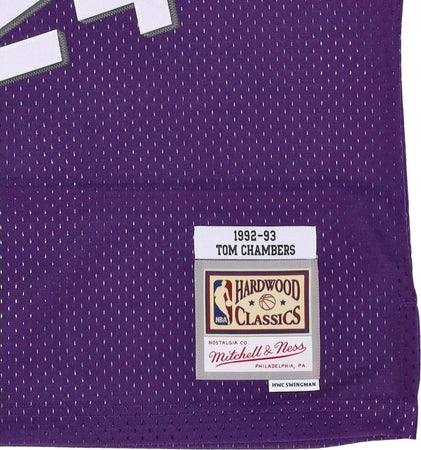 MITCHELL-&amp;-NESS-Canotta-Basket-Uomo-Nba-Road-Jersey-Hardwood-Classics-No-24-Tom-Chambers-1992-93-Phosun-Purple-da-uomo