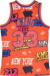 MITCHELL-&-NESS-Canotta-Basket-Uomo-Nba-Slap-Sticker-Swingman-Jersey-Hardwood-Classics-No-33-Patrick-Ewing-1991-92-Neykni-Orange-da-uomo