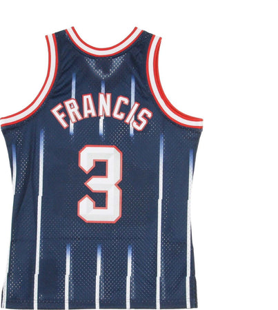MITCHELL-&amp;-NESS-Canotta-Basket-Uomo-Nba-Swimgman-Jersey-Steve-Francis-No.3-1999-00-Houroc-Road-Original-Team-Colors-da-uomo