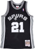 MITCHELL-&amp;-NESS-Canotta-Basket-Uomo-Nba-Swingman-Hardwood-Classics-Jersey-No-21-Tim-Duncan-1998-99-Saaspu-Original-Team-Colors-da-uomo