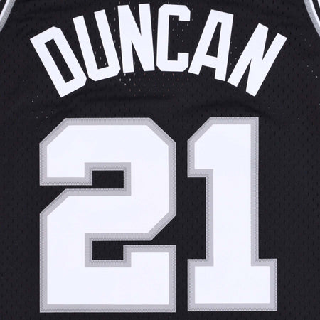 MITCHELL-&amp;-NESS-Canotta-Basket-Uomo-Nba-Swingman-Hardwood-Classics-Jersey-No-21-Tim-Duncan-1998-99-Saaspu-Original-Team-Colors-da-uomo