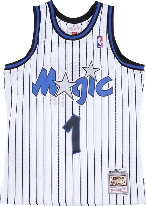 MITCHELL-&-NESS-Canotta-Basket-Uomo-Nba-Swingman-Jersey-Hardwood-Classics-No-1-Anfernee-Hardaway-1993-94-Orlmag-Original-Team-Colors-da-uomo