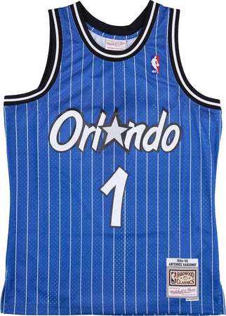 MITCHELL-&amp;-NESS-Canotta-Basket-Uomo-Nba-Swingman-Jersey-Hardwood-Classics-No-1-Anfernee-Hardaway-1994-95-Orlmag-Original-Team-Colors-da-uomo