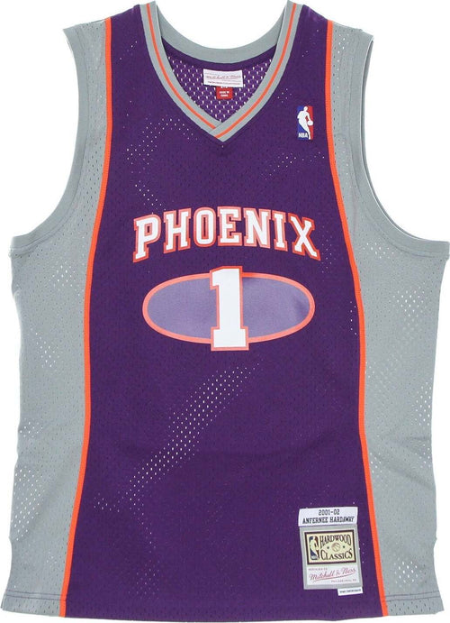 MITCHELL-&-NESS-Canotta-Basket-Uomo-Nba-Swingman-Jersey-Hardwood-Classics-No-1-Penny-Hardaway-2001-02-Phosun-Purple/original-Team-Colors-da-uomo