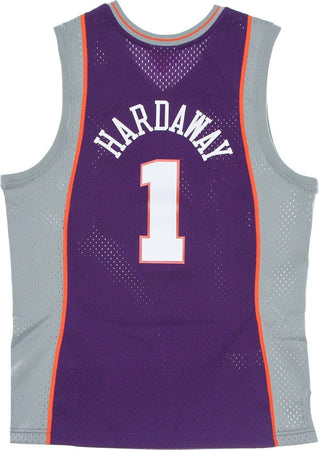 MITCHELL-&amp;-NESS-Canotta-Basket-Uomo-Nba-Swingman-Jersey-Hardwood-Classics-No-1-Penny-Hardaway-2001-02-Phosun-Purple/original-Team-Colors-da-uomo