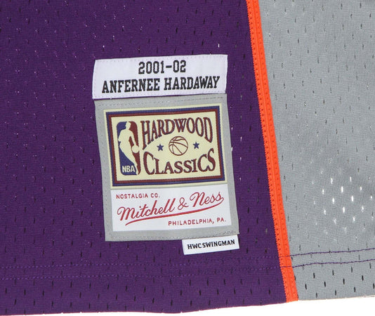 MITCHELL-&amp;-NESS-Canotta-Basket-Uomo-Nba-Swingman-Jersey-Hardwood-Classics-No-1-Penny-Hardaway-2001-02-Phosun-Purple/original-Team-Colors-da-uomo