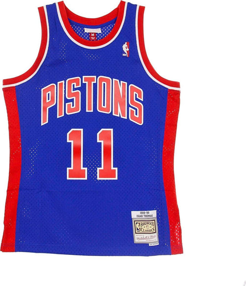 MITCHELL-&-NESS-Canotta-Basket-Uomo-Nba-Swingman-Jersey-Hardwood-Classics-No-11-Isiah-Thomas-1988-89-Detpit-Road-Original-Team-Colors-da-uomo