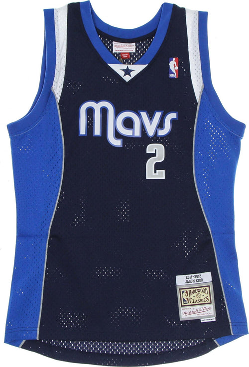 MITCHELL-&-NESS-Canotta-Basket-Uomo-Nba-Swingman-Jersey-Hardwood-Classics-No-2-Jason-Kidd-2011-12-Dalmav-Alternate-Original-Team-Colors-da-uomo
