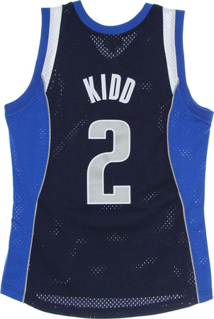 MITCHELL-&amp;-NESS-Canotta-Basket-Uomo-Nba-Swingman-Jersey-Hardwood-Classics-No-2-Jason-Kidd-2011-12-Dalmav-Alternate-Original-Team-Colors-da-uomo