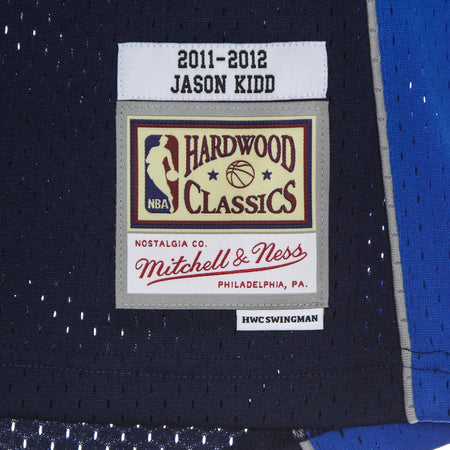 MITCHELL-&amp;-NESS-Canotta-Basket-Uomo-Nba-Swingman-Jersey-Hardwood-Classics-No-2-Jason-Kidd-2011-12-Dalmav-Alternate-Original-Team-Colors-da-uomo