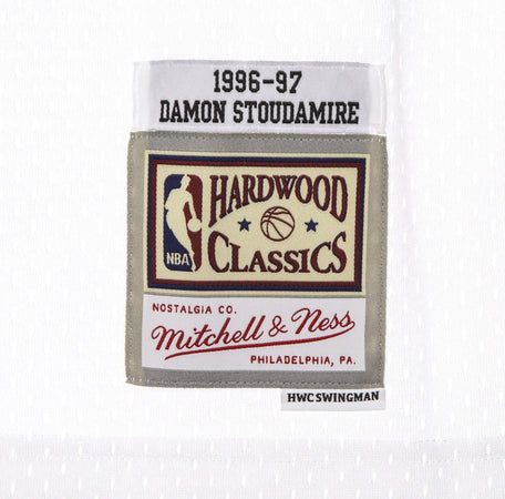 MITCHELL-&amp;-NESS-Canotta-Basket-Uomo-Nba-Swingman-Jersey-Hardwood-Classics-No-20-Damon-Stoudamire-Torrap-White-da-uomo