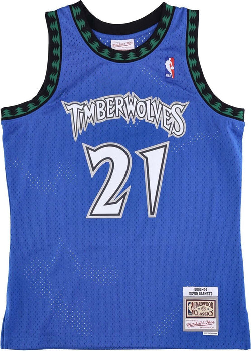 MITCHELL-&-NESS-Canotta-Basket-Uomo-Nba-Swingman-Jersey-Hardwood-Classics-No-21-Kevin-Garnett-2003-04-Mintim-Original-Team-Colors-da-uomo