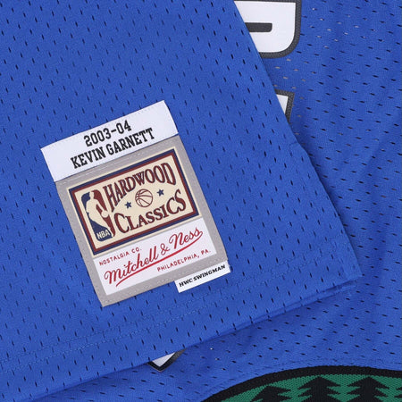 MITCHELL-&amp;-NESS-Canotta-Basket-Uomo-Nba-Swingman-Jersey-Hardwood-Classics-No-21-Kevin-Garnett-2003-04-Mintim-Original-Team-Colors-da-uomo