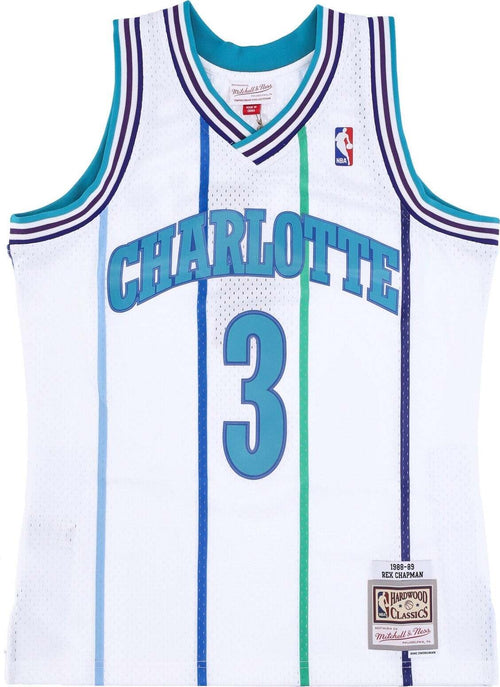 MITCHELL-&-NESS-Canotta-Basket-Uomo-Nba-Swingman-Jersey-Hardwood-Classics-No-3-Rex-Chapman-1988-89-Chahor-White-da-uomo