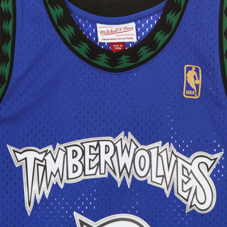 MITCHELL-&amp;-NESS-Canotta-Basket-Uomo-Nba-Swingman-Jersey-Hardwood-Classics-No-3-Stephon-Marbury-1996-97-Mintim-Blue-da-uomo