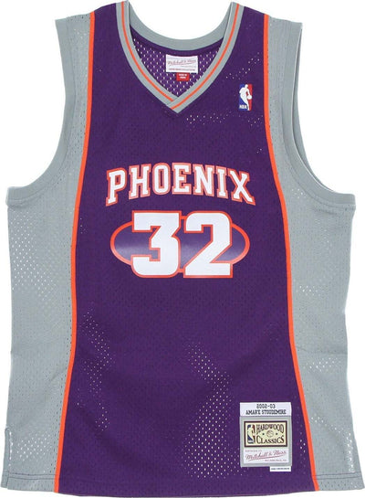 MITCHELL-&-NESS-Canotta-Basket-Uomo-Nba-Swingman-Jersey-Hardwood-Classics-No-32-Amar'e-Stoudemire-2002-03-Phosun-Purple/original-Team-Colors-da-uomo
