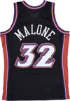 MITCHELL-&-NESS-Canotta-Basket-Uomo-Nba-Swingman-Jersey-Hardwood-Classics-No-32-Karl-Malone-1998-99-Utajaz-Original-Team-Colors-da-uomo