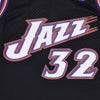MITCHELL-&-NESS-Canotta-Basket-Uomo-Nba-Swingman-Jersey-Hardwood-Classics-No-32-Karl-Malone-1998-99-Utajaz-Original-Team-Colors-da-uomo