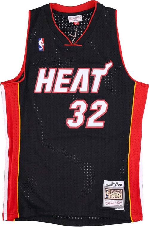 MITCHELL-&-NESS-Canotta-Basket-Uomo-Nba-Swingman-Jersey-Hardwood-Classics-No-32-Shaquille-O'neal-2005-06-Miahea-Original-Team-Colors-da-uomo