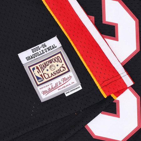 MITCHELL-&amp;-NESS-Canotta-Basket-Uomo-Nba-Swingman-Jersey-Hardwood-Classics-No-32-Shaquille-O'neal-2005-06-Miahea-Original-Team-Colors-da-uomo