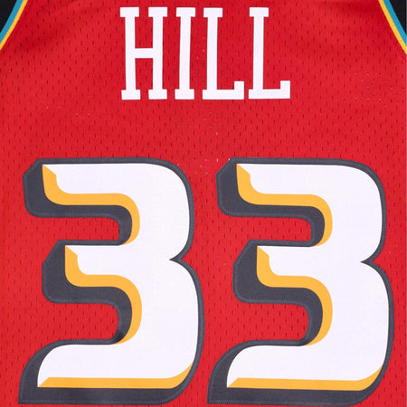 MITCHELL-&amp;-NESS-Canotta-Basket-Uomo-Nba-Swingman-Jersey-Hardwood-Classics-No-33-Grant-Hill-1999-00-Detpis-Original-Team-Colors-da-uomo