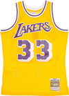 MITCHELL-&-NESS-Canotta-Basket-Uomo-Nba-Swingman-Jersey-Hardwood-Classics-No-33-Kareem-Abdul-Jabbar-1984-85-Loslak-Home-Original-Team-Colors-da-uomo