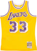 MITCHELL-&amp;-NESS-Canotta-Basket-Uomo-Nba-Swingman-Jersey-Hardwood-Classics-No-33-Kareem-Abdul-Jabbar-1984-85-Loslak-Home-Original-Team-Colors-da-uomo