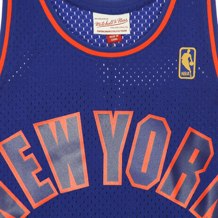 MITCHELL-&amp;-NESS-Canotta-Basket-Uomo-Nba-Swingman-Jersey-Hardwood-Classics-No-33-Patrick-Ewing-1996-97-Neykni-Royal-da-uomo