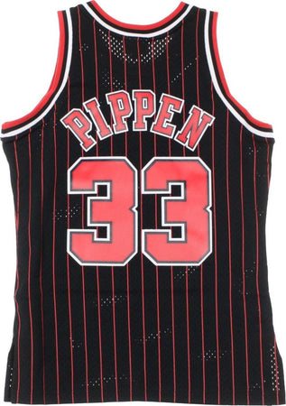 MITCHELL-&amp;-NESS-Canotta-Basket-Uomo-Nba-Swingman-Jersey-Hardwood-Classics-No-33-Scottie-Pippen-1995-96-Chibul-Alternate-2-Original-Team-Colors-da-uomo