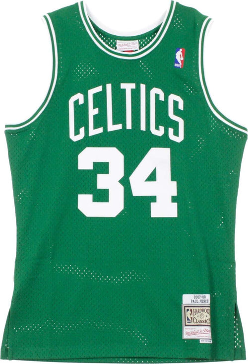 MITCHELL-&-NESS-Canotta-Basket-Uomo-Nba-Swingman-Jersey-Hardwood-Classics-No-34-Paul-Pierce-2007-08-Boscel-Road-Original-Team-Colors-da-uomo