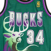 MITCHELL-&-NESS-Canotta-Basket-Uomo-Nba-Swingman-Jersey-Hardwood-Classics-No-34-Ray-Allen-1996-97-Milbuc-Alternate-Original-Team-Colors-da-uomo