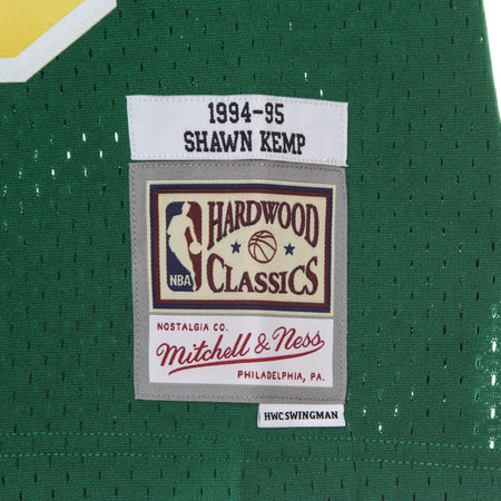 MITCHELL-&amp;-NESS-Canotta-Basket-Uomo-Nba-Swingman-Jersey-Hardwood-Classics-No-40-Shawn-Kemp-1994-95-Seasup-Original-Team-Colors-da-uomo