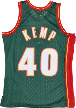 MITCHELL-&amp;-NESS-Canotta-Basket-Uomo-Nba-Swingman-Jersey-Hardwood-Classics-No-40-Shawn-Kemp-1995-96-Seasup-Original-Team-Colors-da-uomo