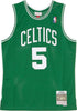MITCHELL-&amp;-NESS-Canotta-Basket-Uomo-Nba-Swingman-Jersey-Hardwood-Classics-No-5-Kevin-Garnett-2007-08-Boscel-Road-Original-Team-Colors-da-uomo